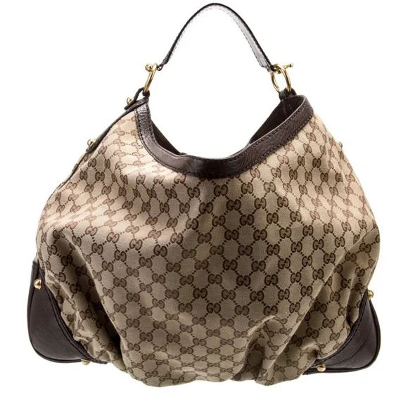 💎 authentic Gucci GG Canvas Jockey Large - Picture 4 of 16